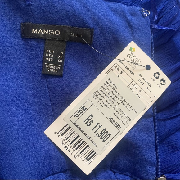 🌟 “MANGO” Party, Red Carpet, Cocktail Dress in Rich Blue Colour - Picture 8 of 12